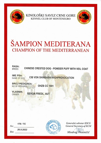 26. Sep. 2022 - Champion Mediterran