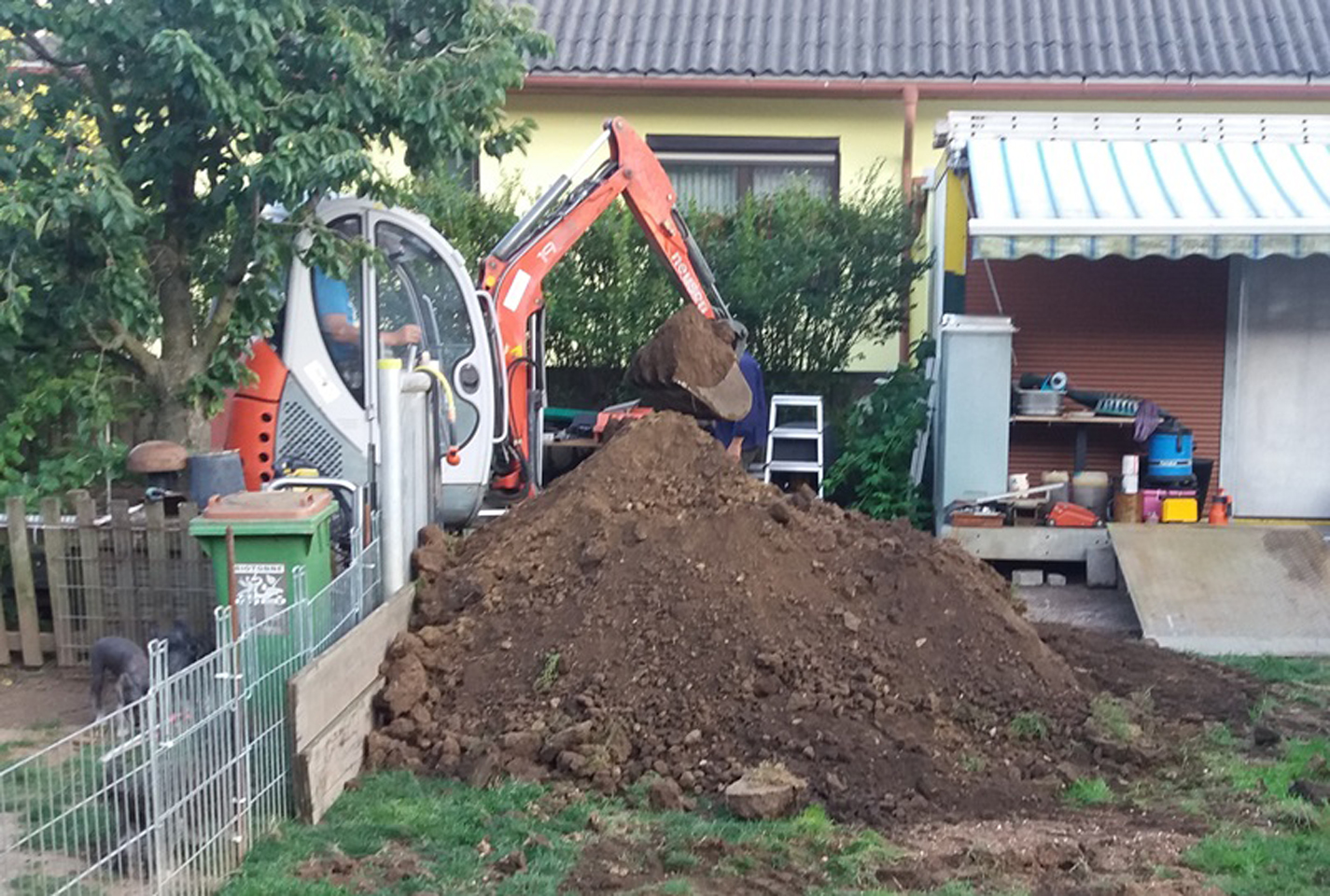 Viel geschafft am ersten Tag/A lot was accomplished on the first day