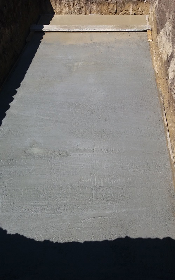 Das Fundament ist fertig/The foundation is finished